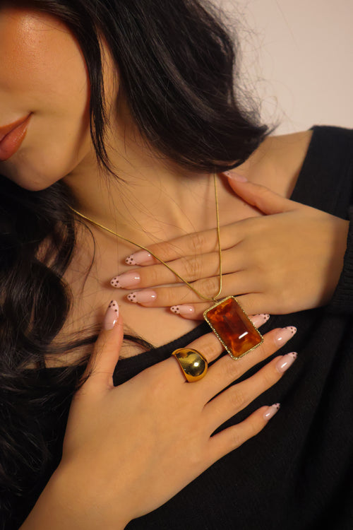 Brown Aura Necklace